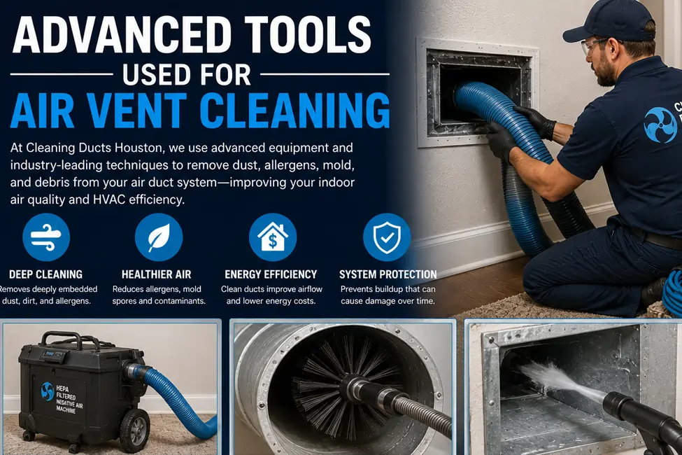 Advanced tools for air vent cleaning