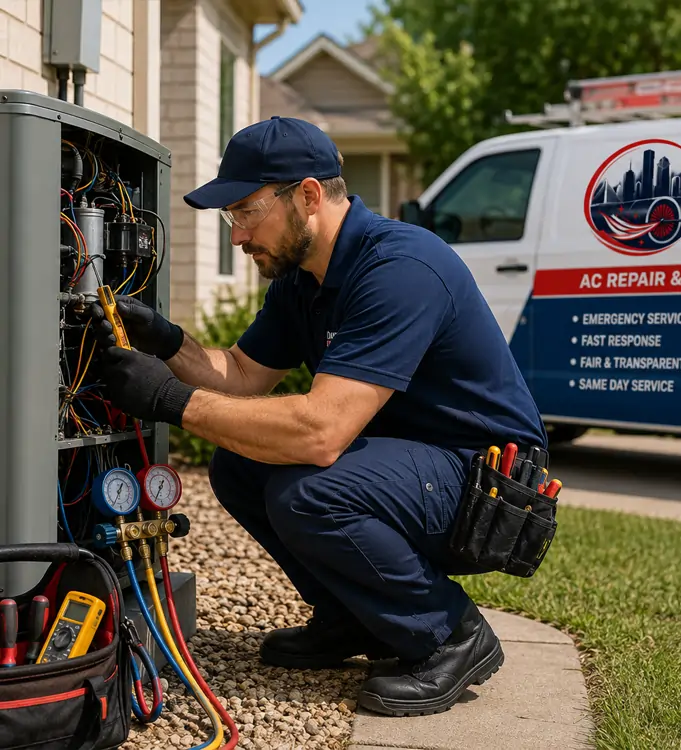 Emergency AC repair and installation technician