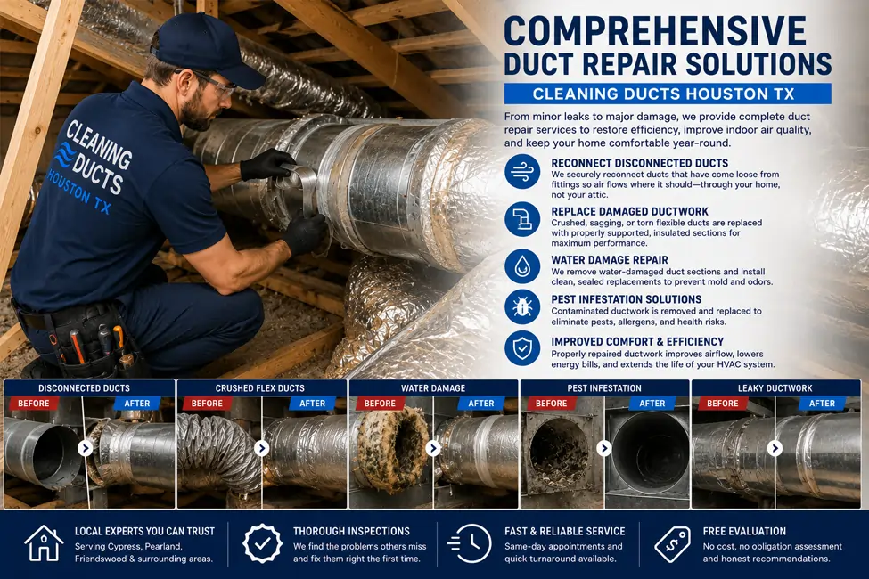  HVAC technician repairing 